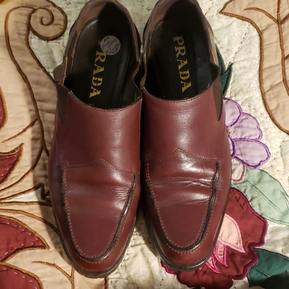Prada Leather Loafers - Picture 1 of 5